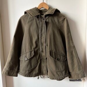 Textile Elizabeth and James Olive Green Hooded Jacket